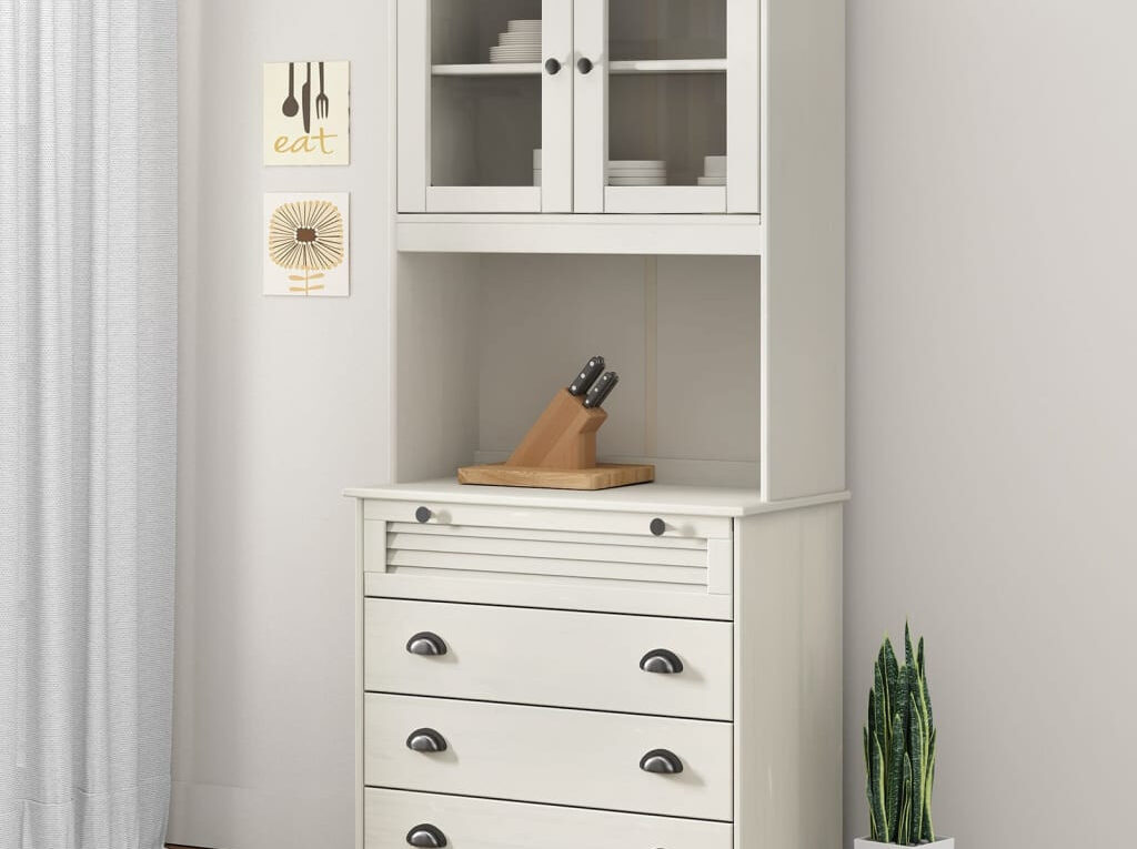 biała witryna kuchenna